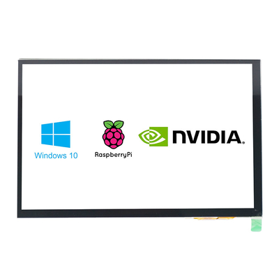 de Aanrakingsvertoning 10,1 Duim HDMI van 300cd/m2-1000cd/m2 PCAP met Frambozenpi Compatibel systeem