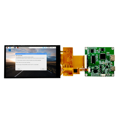 Capacitieve Aanrakingshdmi Framboos Pi 4 Dsi-Vertoning 4,3 Duim 800x480 Volledige het Bekijken Hoek