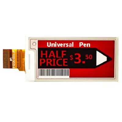 2.13-inch Eink-scherm met een resolutie van 122 x 250 punten, kaal scherm, E-Paper-scherm-displaymodule, 3 kleuren rood, zwart en wit