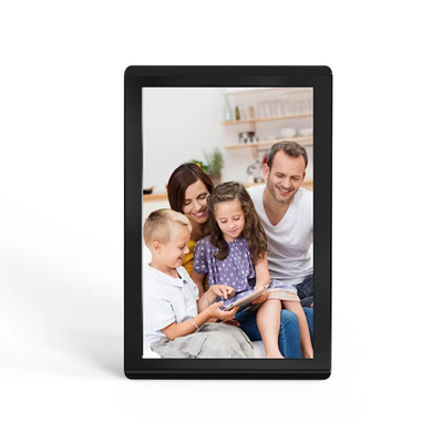 10.1-inch WiFi digitaal fotoraam 1280x800 IPS-scherm, automatisch draaiende foto's en video's