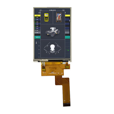 2.4 inch IPS TFT LCD module met RTP Touch. 240x320, MCU interface, industriële kwaliteit.