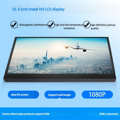 15.6 inch HDMI LCD Portable Monitor HD Resolution 1920*1080 dots voor Industrial Control Security Surveillance
