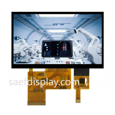 SFTO430HD-7338A-CT 4.3 "Industrial TFT LCD. IPS 480×272 RGB 24-bit capacitieve aanraking -30°C tot +80°C