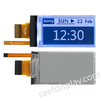 2.13" E-ink Display met voorlicht 122×250 0.3s gedeeltelijke vernieuwing SPI Interface aangepaste CTP