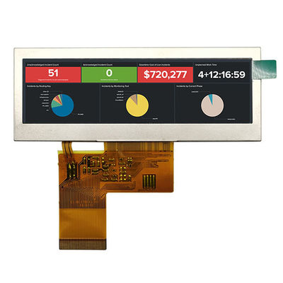 Kwaliteit  3.9 Inch Bar Type TFT LCD , 40 Pin TFT Display RGB Interface 480x128 fabriek