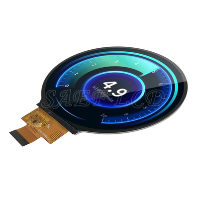 4 inch rond TFT LCD, cirkelvormig LCD met MIPI-interface, helderheid 500-1000 Nits voor dashboard