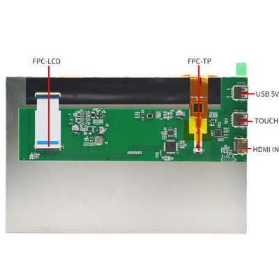de Aanrakingsvertoning 10,1 Duim HDMI van 300cd/m2-1000cd/m2 PCAP met Frambozenpi Compatibel systeem