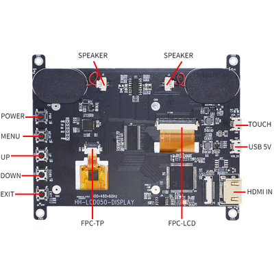 HDMI Compatibel met Framboos Pi4 de Vertoning 800x480 Dots With CTP van 5 Duimtft lcd