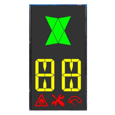 Gepersonaliseerde 7-segment LCD-display Ozon anion desinfectie machine, frisse lucht controller, VA zwarte achtergrond LCD