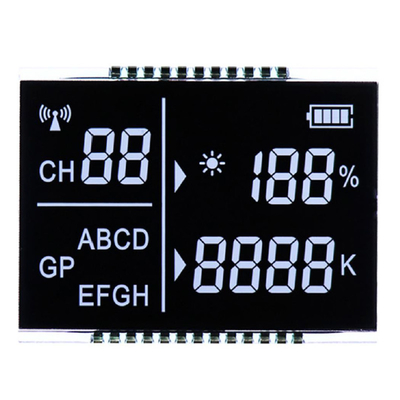LCD-scherm, rond, achthoekig, waterbeker VA, zeven-segment LCD-scherm voor temperatuur en vochtigheid