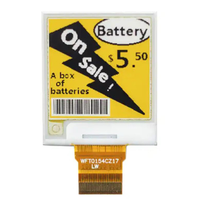 E-Paper Module Digitaal Display 1.54" 3 Kleuren EPD 24 Pins ESL E-Ink 200*200 Punten SPI Interface Optics Alle kijkhoeken