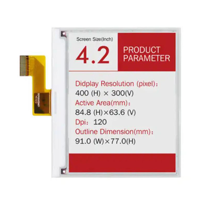 4.2 inch Kleur E-ink EPaper Display 400*300 punten Voor signage Lage stroomverbruik Ultra dunne display