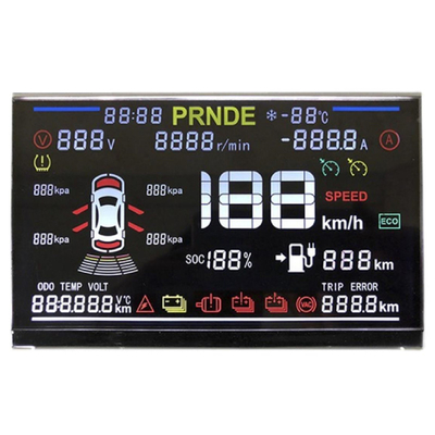 Custom Segment LCD Display voor vorkheftruck Cluster Gauge Number Display, Monochrome LCD Display
