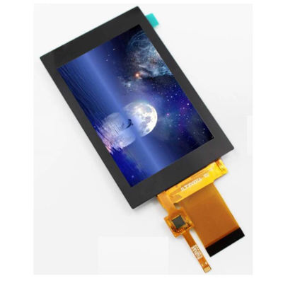 3.5 inch TFT LCD met PCAP touchscreen. 320x480, MCU/SPI interface, ILI9488 Driver.