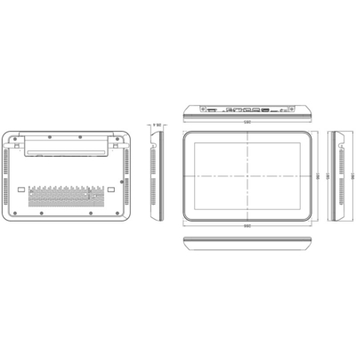 10.1 IPS-scherm 1280*800 kleurlamp Android All-in-One-machine