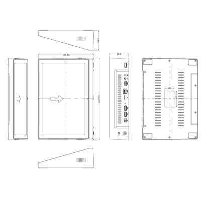 10.1 inch Touch Wifi Android All-In-One Tablet Pc 1280*800 Ips Full Angle Landscape Type Voor oproepen