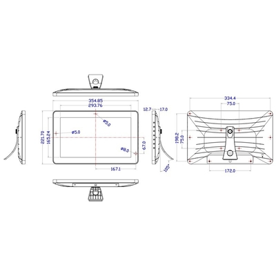 Wandmontage 13,3 inch WiFi-advertentie-speler 1920*1080 Ips Full Hd 2g+16g Android All-In-One Tablet Pc