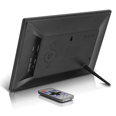 10.1 inch digitaal fotoraam 1024x600 Loop video afspelen met 7 knoppen ondersteunt bewegingssensor