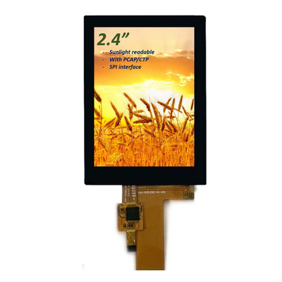 Zonnelicht leesbaar 2,4 inch IPS TFT LCD-scherm ILI9341V Driver SPI-interface