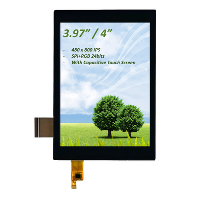 PCAP TFT-scherm 4 inch (3,97"), 4 inch TFT LCD SPI+RGB-interface IPS capacitief touchscreen