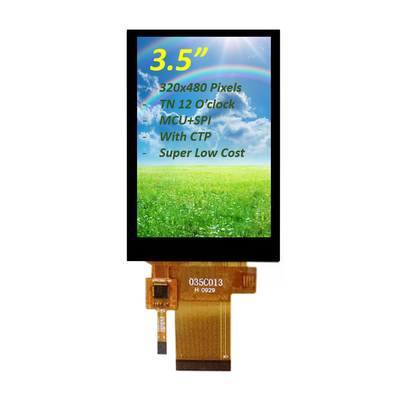 320x480 HVGA 3,5 inch TFT LCD Display MCU + SPI-interface met capacitieve touchscreen