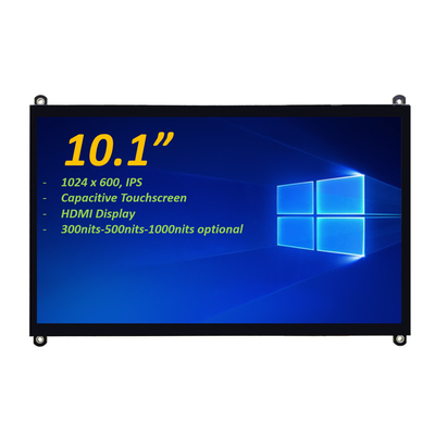 10.1" 1024x600 IPS PCAP capacitieve touchscreen TFT LCD Support HDMI connector