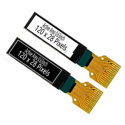 0.63 inch 120x28 pixels OLED Display Module Passieve matrix Monochroom Wit kleur