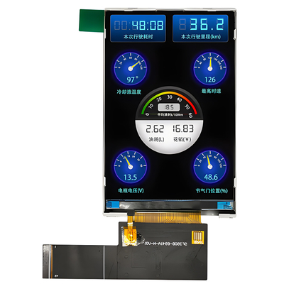 3.5“ van de de Vertoningsmodule 320x480 HVGA van Duimtft lcd IPS volledige het bekijken hoek met RGB/MCU/SPI-de vertoningsmodule van interfacetft Lcd