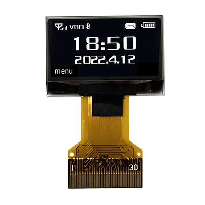 Goedkope 0,96 inch OLED-scherm 128X64 IIC I2C SPI 8080 Interface 30 Pins ZIF FPC