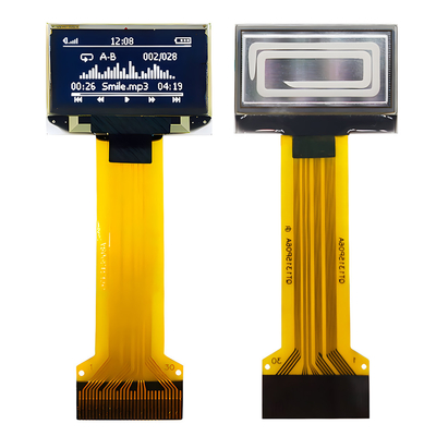 0,96 inch 30-pins ZIF-connector OLED dun displaypaneel 128x64 puntmatrix SPI I2C-interface