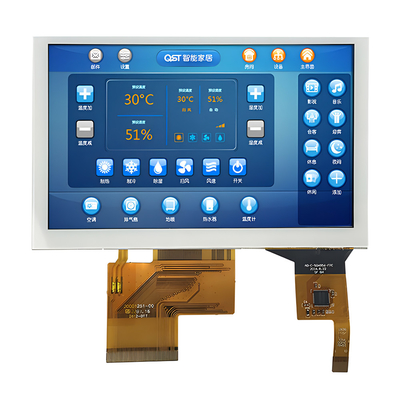 800x480 RGB TFT LCD 5 inch, PCAP capacitief touchscreen 5 inch TFT-scherm