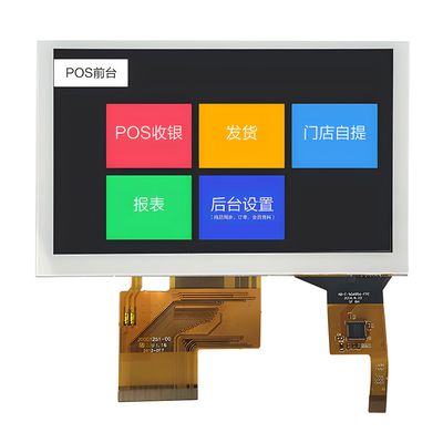 5 duimlcd TFT Aanrakingsvertoning, Industrieel Capacitief Touch screen 800×480