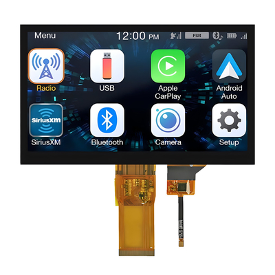 7“ Duimips de Aanraking 1024x600 van TFT LCD Volledige het Bekijken Hoek RGB Interface