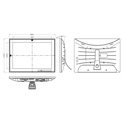 10 inch Bracket AIO Tablet PC Met POE stroomvoorziening 8G+128G Met Android 12.0 OS