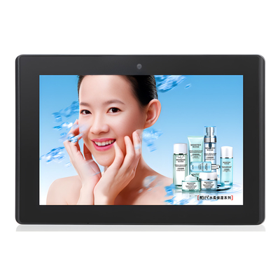 10 inch wandmontage Android advertentie display met 1280x800 Multi Touch Wifi POE RJ45 Port LCD Monitor