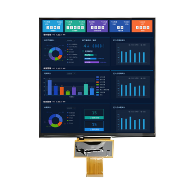 Zonlicht leesbaar 7,6 inch TFT LCD-scherm 1000 Nits 800x800 pixels Vierkant IPS-scherm