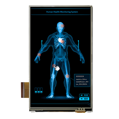 Fabrieksprijs 4,3 inch RGB TFT-scherm 480x800 pixels Verticaal LCD met resistief aanraakscherm