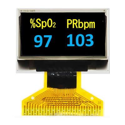 Dubbelkleurig geel+blauw 0,96 inch dun OLED-scherm SPI-interface