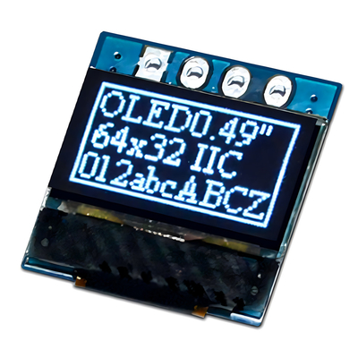0.49 inch grafisch OLED-scherm met 4 header pin SSD1315 ondersteunt I2C-interface