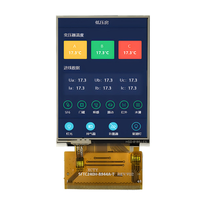 2.4 inch TFT LCD Display fabrikant China ILI9341 Driver IC 400 Nits MCU&RGB Interface
