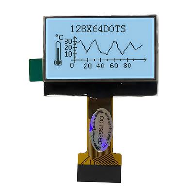 128X64 Pixel COG LCD FSTN Positief 3.3v Met witte achtergrondverlichting