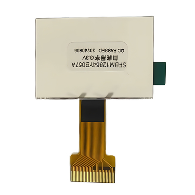 128X64 Pixel COG LCD FSTN Positief 3.3v Met witte achtergrondverlichting