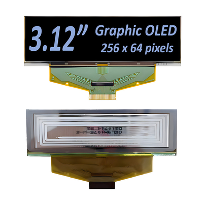 3.12 inch 256x64 Graphic OLED Display Module met SSD1322 Driver IC - Gele, Witte of Blauwe lettertypen