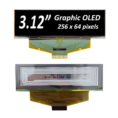 3.12 inch 256x64 Graphic OLED Display Module met SSD1322 Driver IC - Gele, Witte of Blauwe lettertypen
