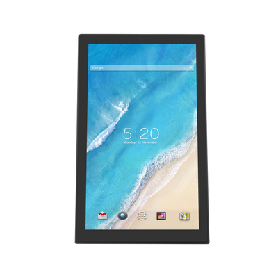 L-vormige 14 inch Android touchscreen monitor Ingebouwd 2GB+16GB geheugen Met RJ45 POE HDMI