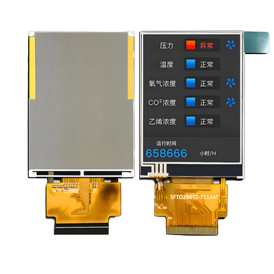 1000nits 2,8 inch Hoge helderheid TFT LCD-scherm 240 x 320 punten IPS MCU en RGB-interface