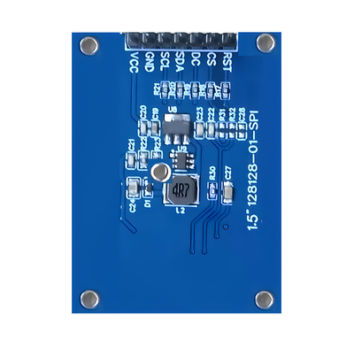 SPI 1,5-inch OLED-scherm 128x128 Dot Matrix SSD1327/SH1107G Wit / Blauw lettertypen 7-pin module