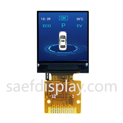 Kleine IPS TFT LCD-scherm 0,85 inch 0,85'128x128 Resolutie Volledige kleur 12pin ZIF-connector