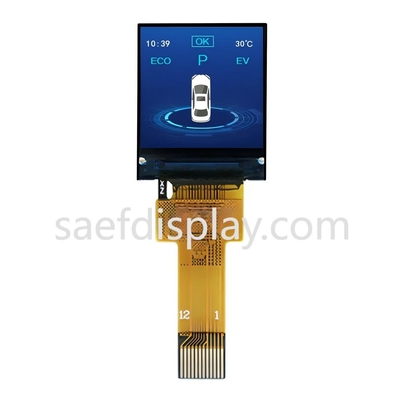 Kleine IPS TFT LCD-scherm 0,85 inch 0,85'128x128 Resolutie Volledige kleur 12pin ZIF-connector