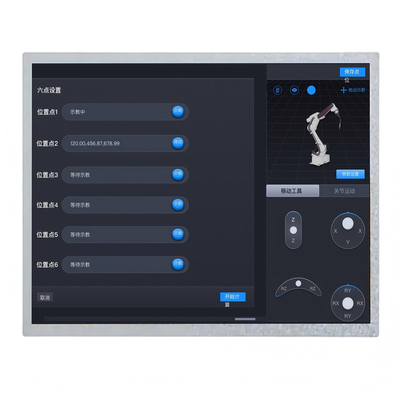 Hoge helderheid 1000nits 12,1 inch IPS TFT LCD-scherm 1024*768 punten LVDS-interface